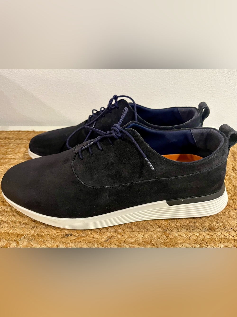 Wolf & Shepherd Long wing Hybrid Suede Shoes 12 Navy/White 🐺 - Picture 5 of 8